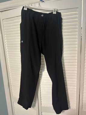 Women's Black Straight-Leg Scrub Pants